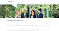 Desktop Screenshot of jobs.visana.ch